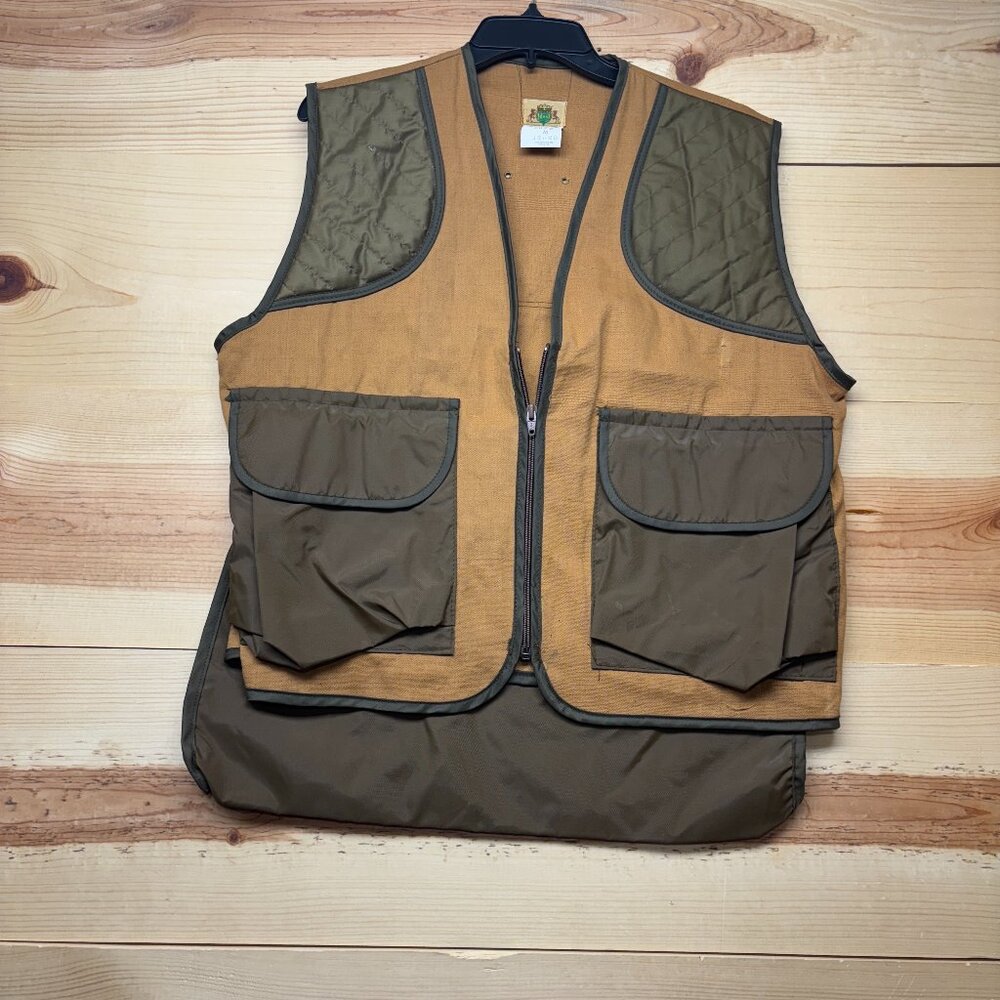 Vintage IDEAL Vest Mens Medium‎ Brown Hunting Lightweight